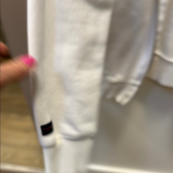 Notre Dame Jansport Hooded Sweatshirt White and Green - Picture 4 of 5